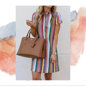 Colorful Striped Dress